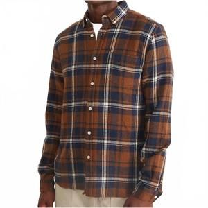 NEW EDMMOND STUDIOS outdoor night plaid shirt in navy